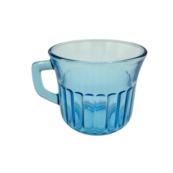 Vintage Forte Crisa Mexico Ice Blue Cup and Saucer 1960's - Picture 5 of 16